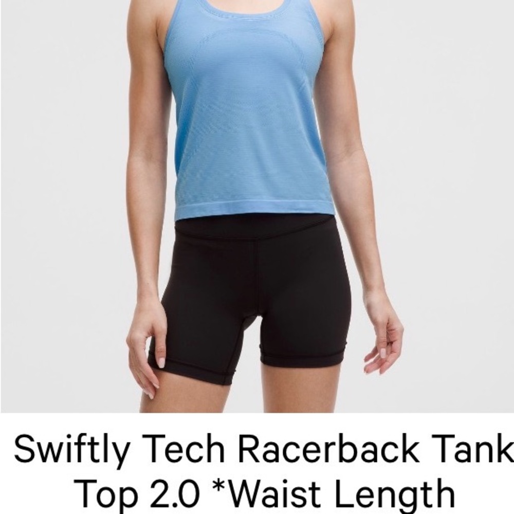 lululemon athletica Aero Blue Swiftly Tech Racerback Tank Top